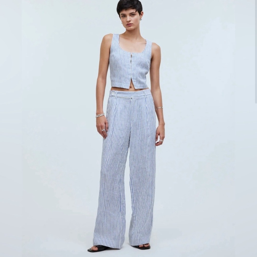 Madewell Harlow Wide-Leg Pant in 100% Linen
